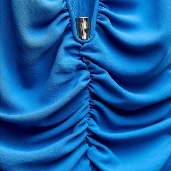 ZARA! CREPE DRESS WITH NECKLINE APPLIQUÉ - Picture 2 of 5